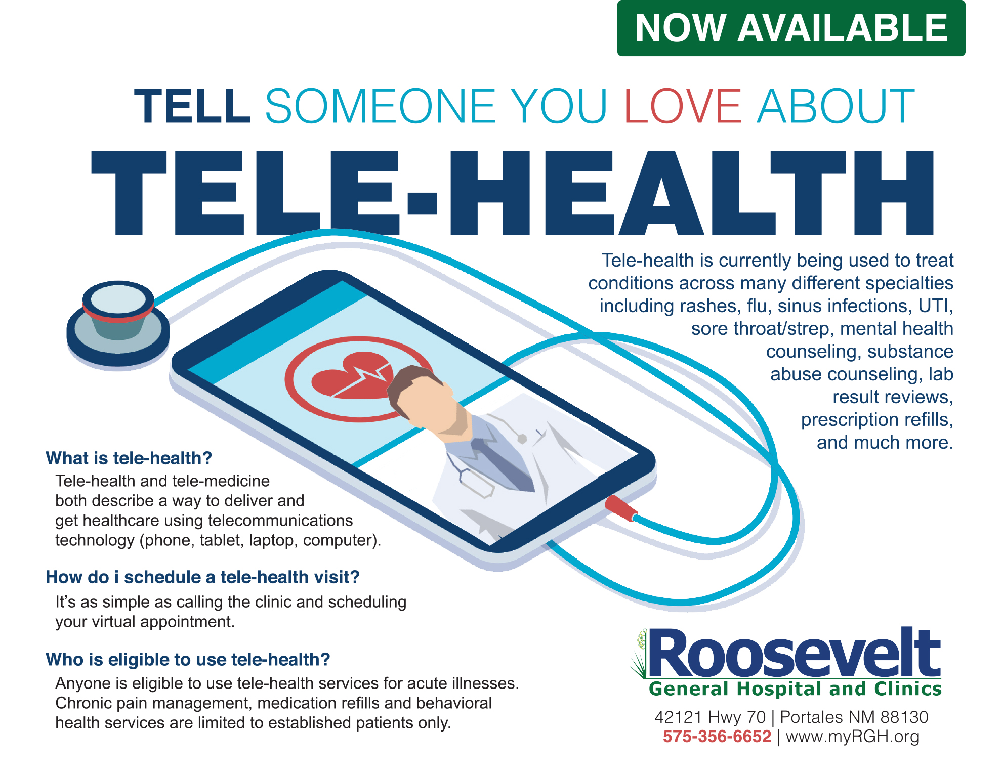 Telehealth Available at RGH Flyer